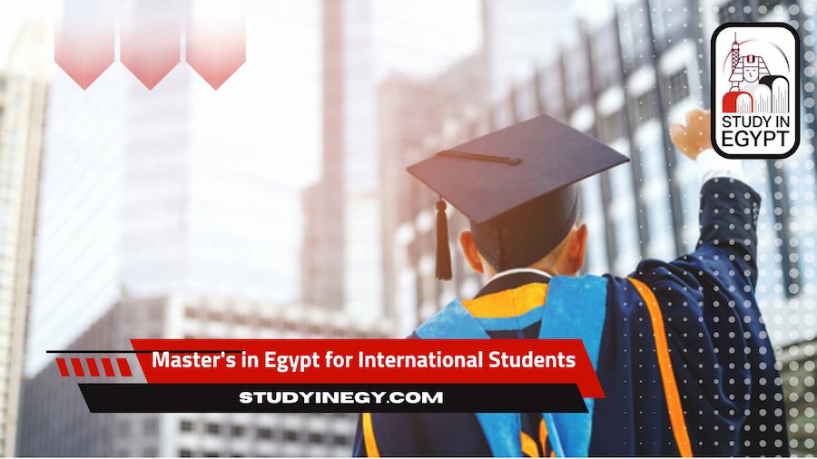 Master’s in Egypt for International Students