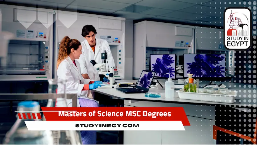 Masters of Science MSC Degrees in Egypt Requirements