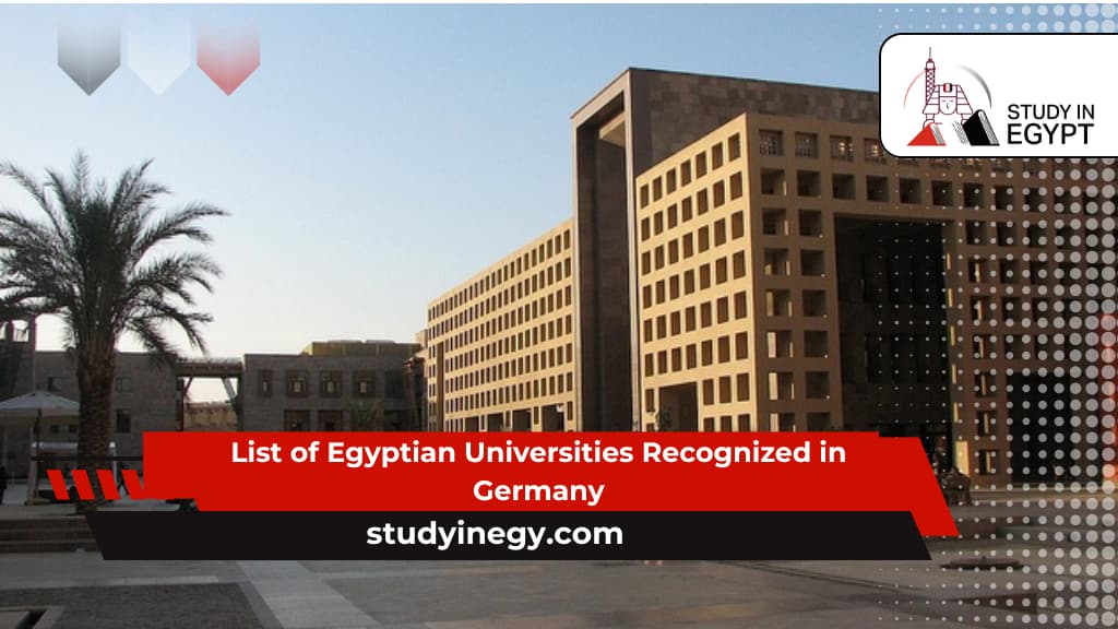 List of Egyptian Universities Recognized in Germany
