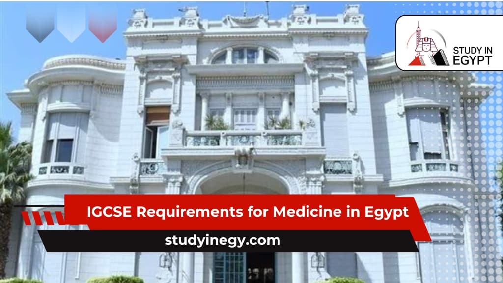 IGCSE Requirements for Medicine in Egypt IGCSE Requirements for Medicine in Egypt